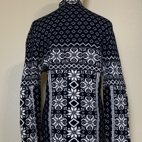 Bloomingdale's Dale of Norway Style  Wool Cashmere Zip Up Sweater Jacket Size XL - Picture 7 of 8